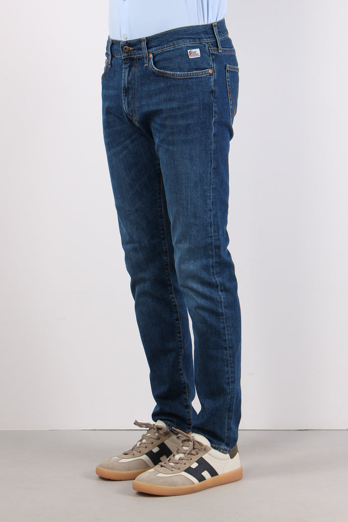 Denim Regular Slim Fit Denim Medio-3