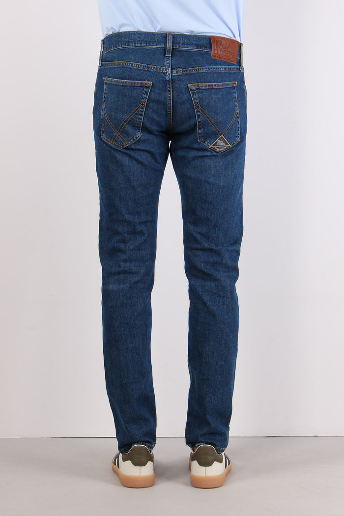 Denim Regular Slim Fit Denim Medio-4