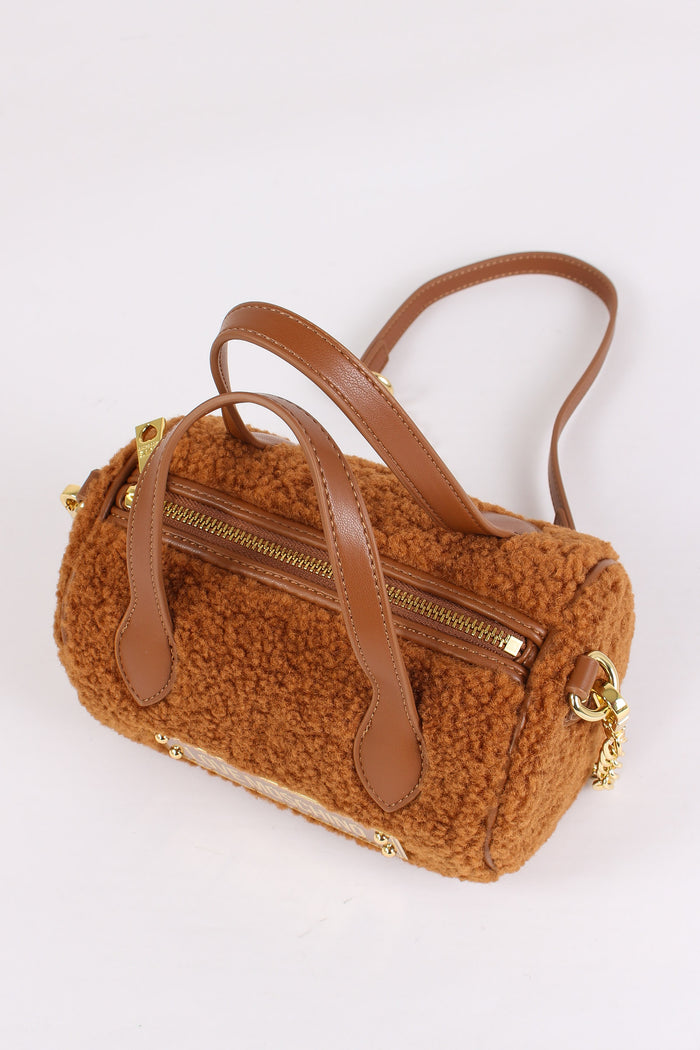 Bauletto Mini Teddy Cuoio-7