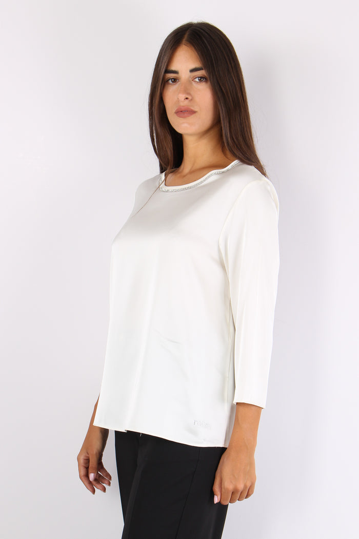 Fui Casacca Fluida Strass Ivory-6