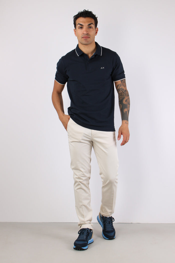 Polo Profilo Sottile Navy Blue-5