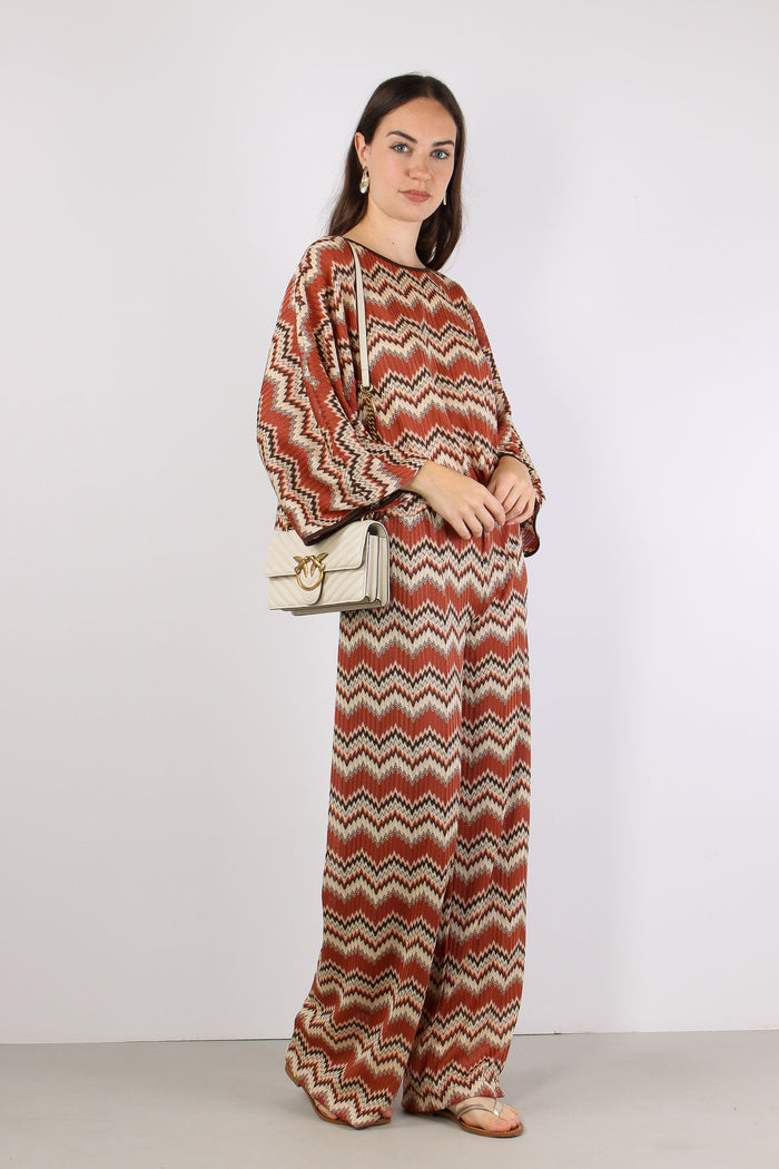 Pantalone Stampa Missoni Ruggine-5