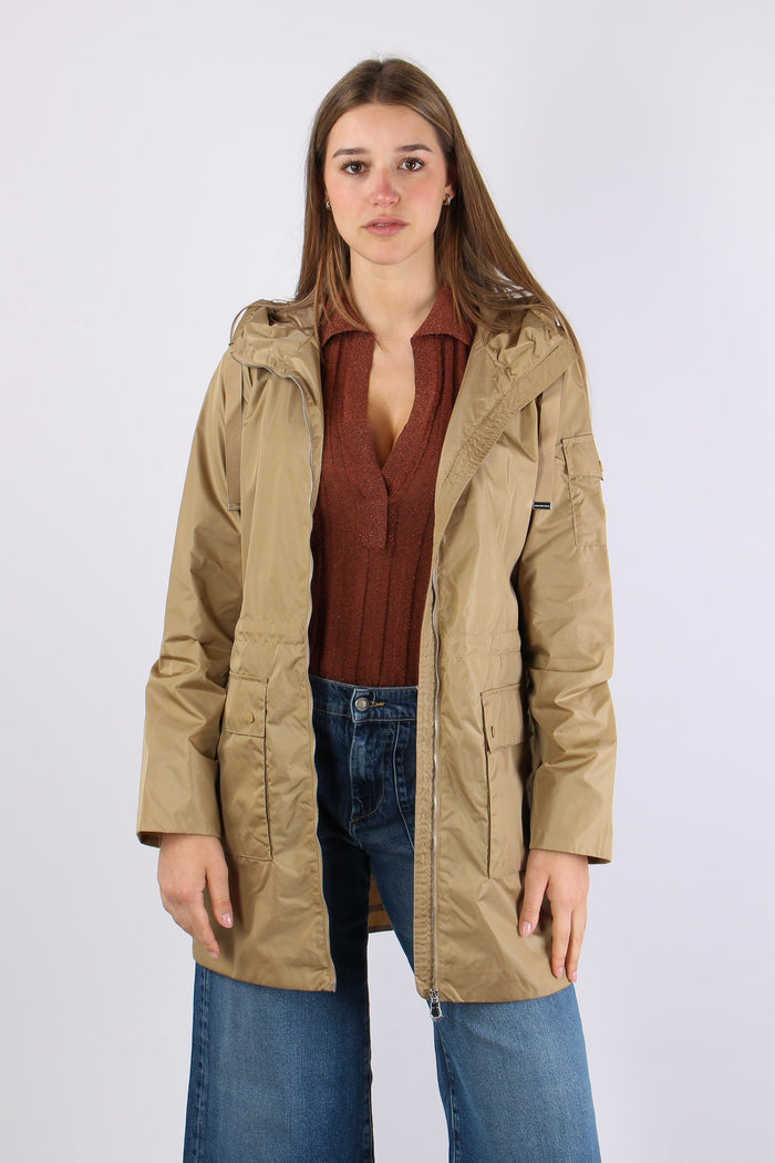 Diletta Parka Nylon Tasca Topp Stardust Beige-4