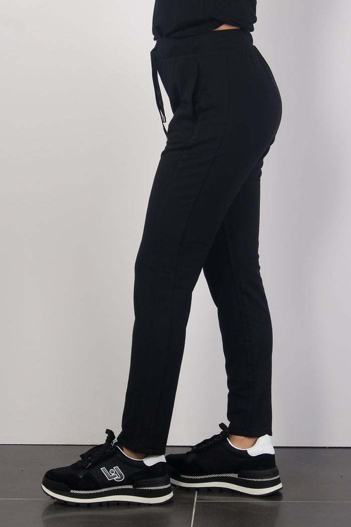 Pantalone Felpa Nero-5