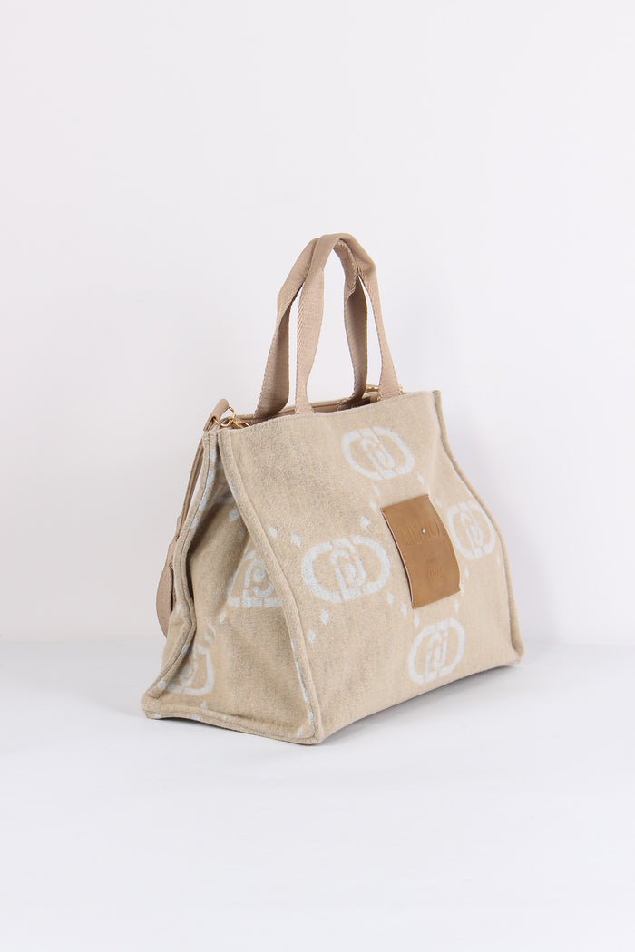 Borsa L Tote Oat Milk-6