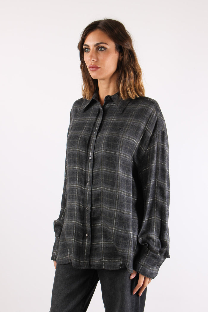 Camicia Quadro Over Sparkly Check-6
