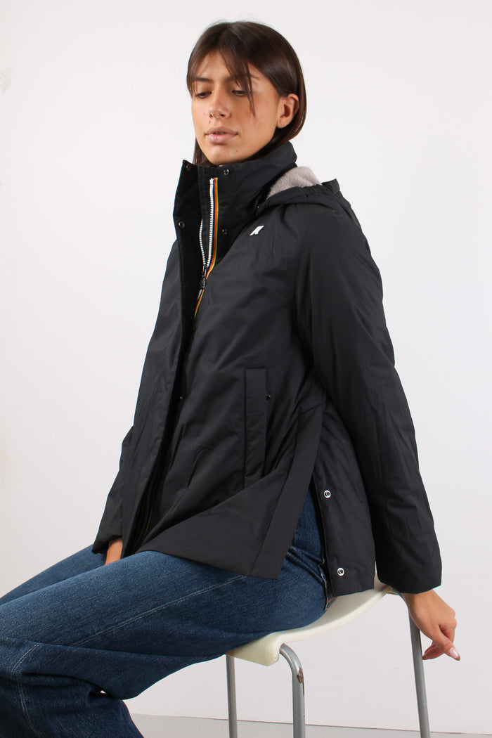 Giubbotto Corto Inserto Marmotta Black Pure/grey Warm-2