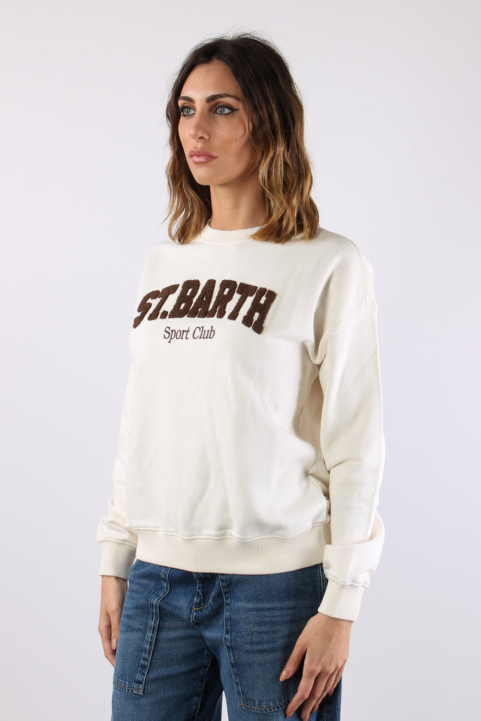 Felpa Scritta Bianco-3