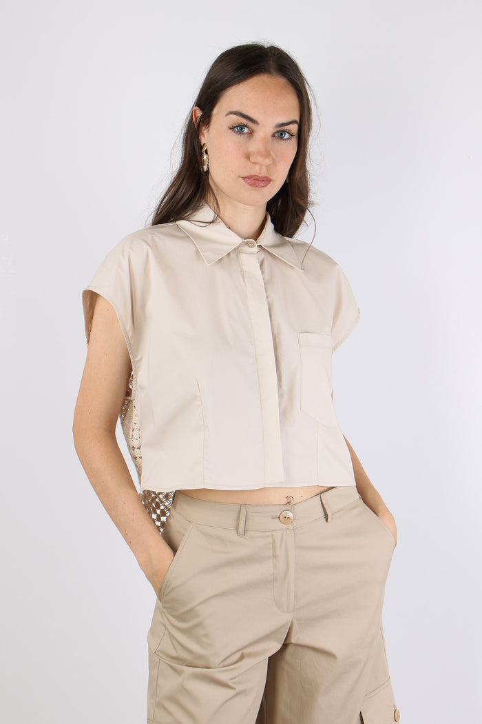 Camicia Retro Sangallo Beige-4