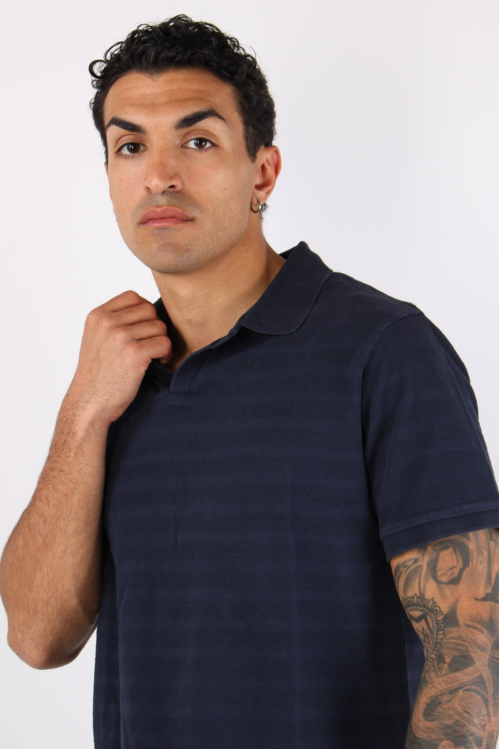 T-shirt Polo Cotone Blue-7