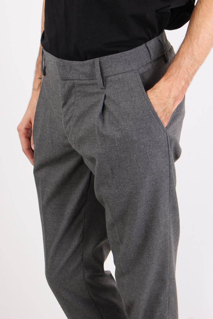 Pantalone Chino Pences Slim Asphalt Grey-5