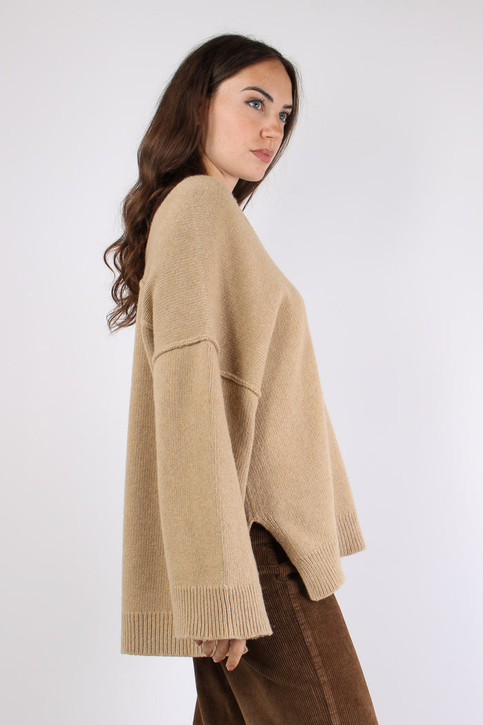 Maglia Scavo V Avanti Dietro Tortora-4