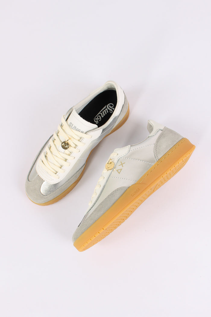 Sneakers California Leather Argento-2