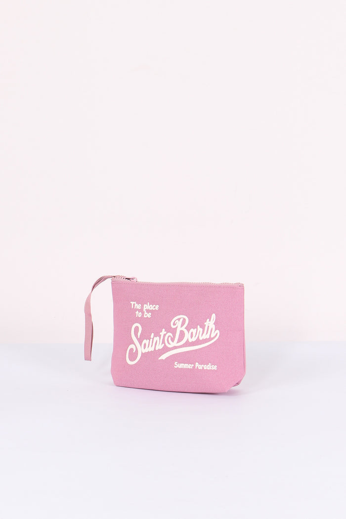 Aline Pochette Canvas Rosa-2