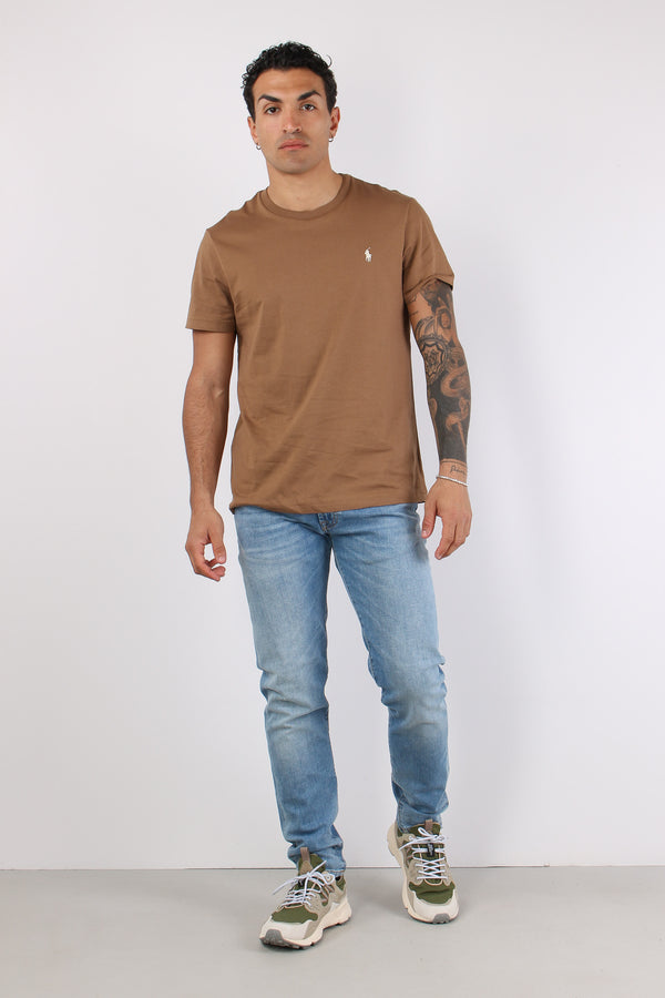 T-shirt Custom Slim Fit Rl Brown-2