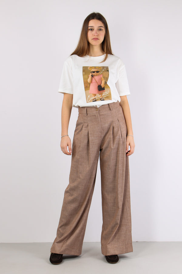 Pantalone Doppia Pences Effett Caffe-2