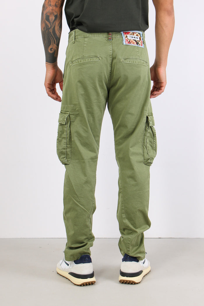 Pantalone Tasconato Verde Scuro-4