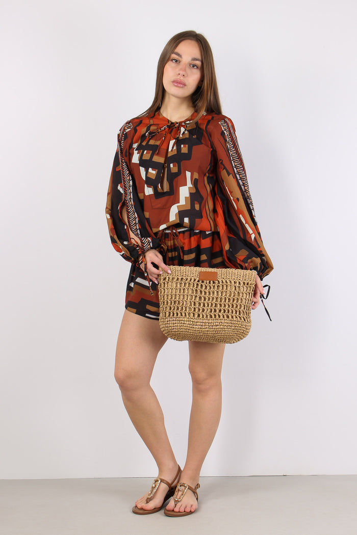 Camicia Fantasia Etnica Multicolor