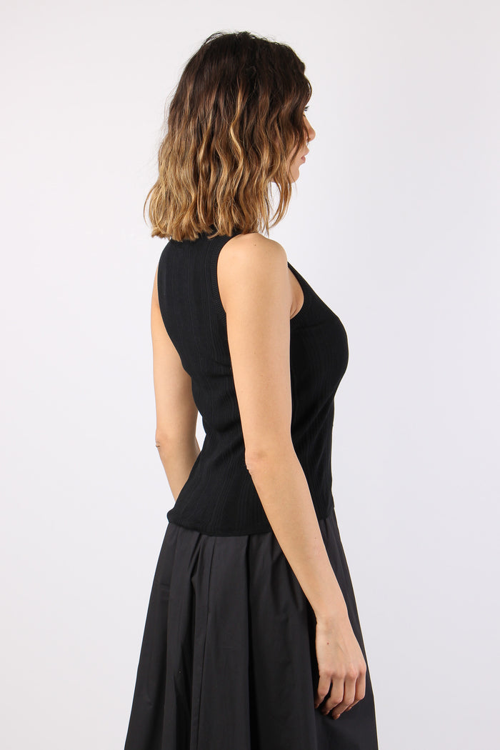Cose Top Smanicato Nero-6