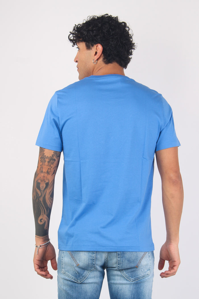 T-shirt Underwear Scritta England Blue-3