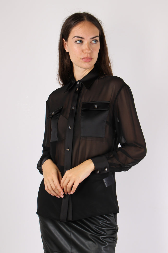 Camicia Profilo Raso Black-3