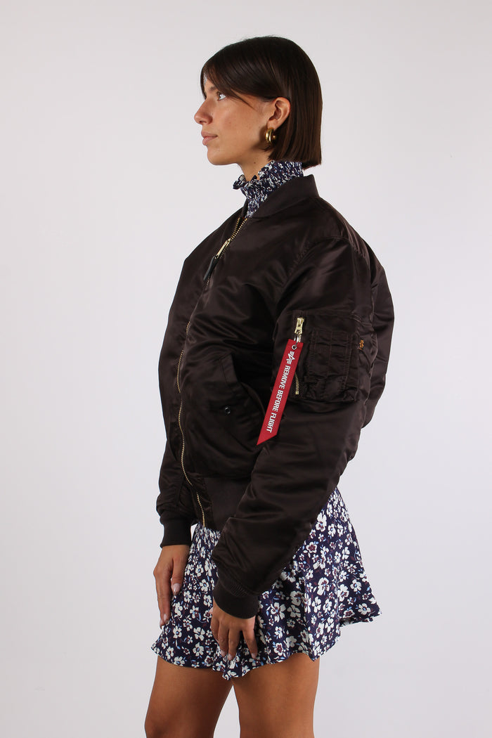 Heritage Bomber Jacket Nylon Hunter Brown-4