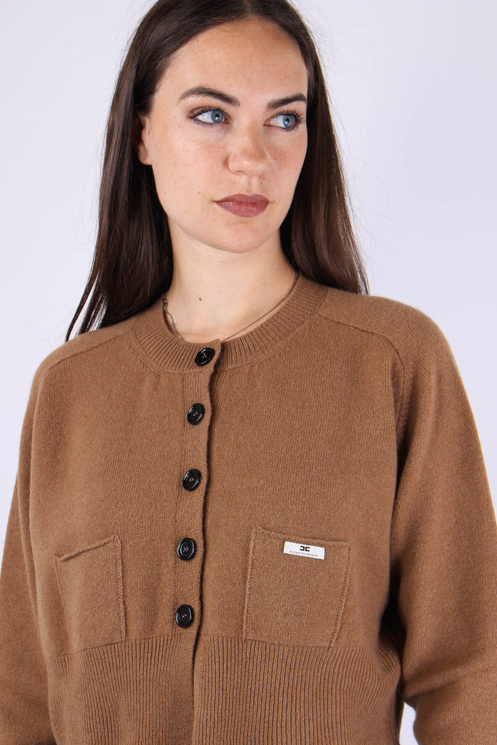 Cardigan Bottoni Daino-7