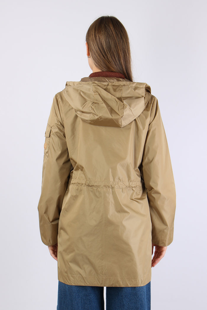 Diletta Parka Nylon Tasca Topp Stardust Beige-5