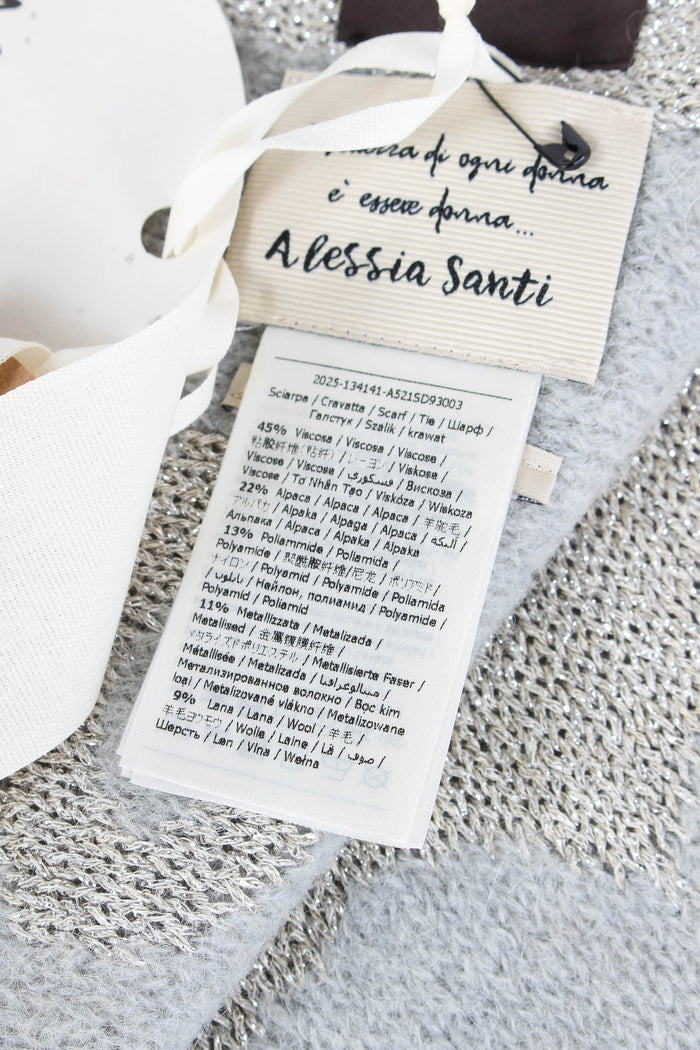 Sciarpa Fiori Grigio-6