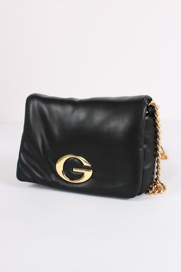 Mini Tracolla Puffy Catena Nero-4