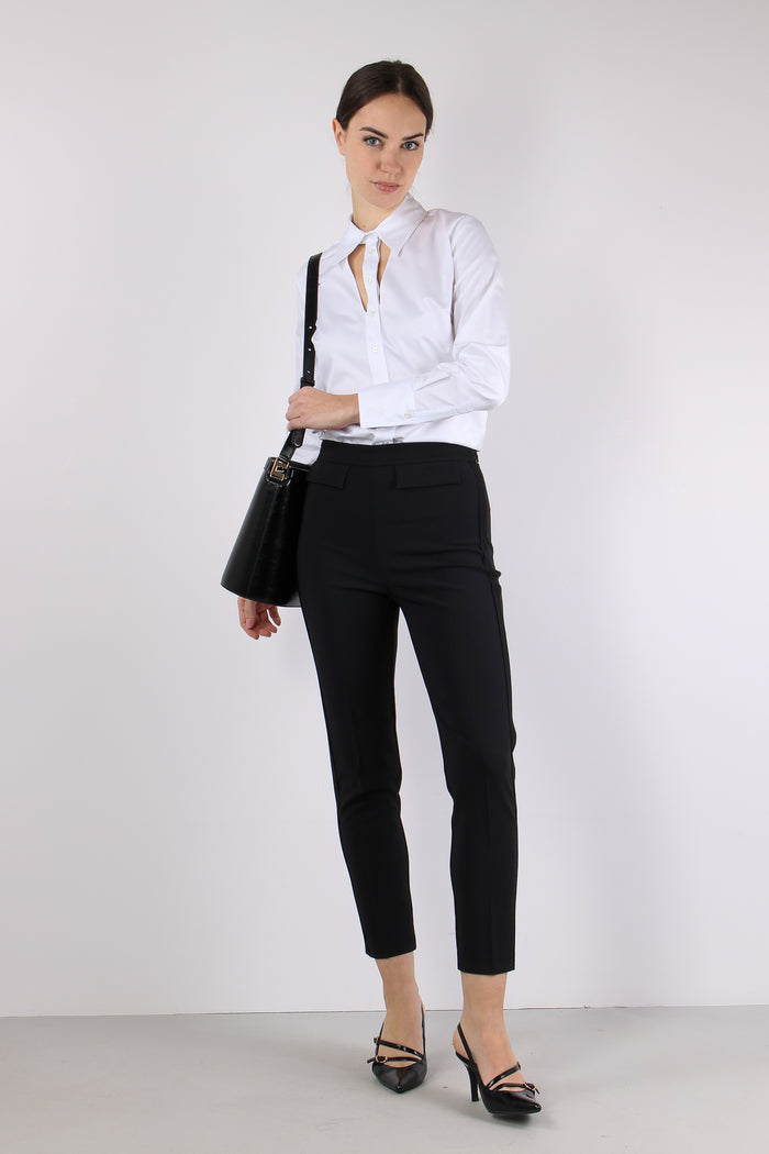 Camicia Regular Taglia Cut Out Bianco-7
