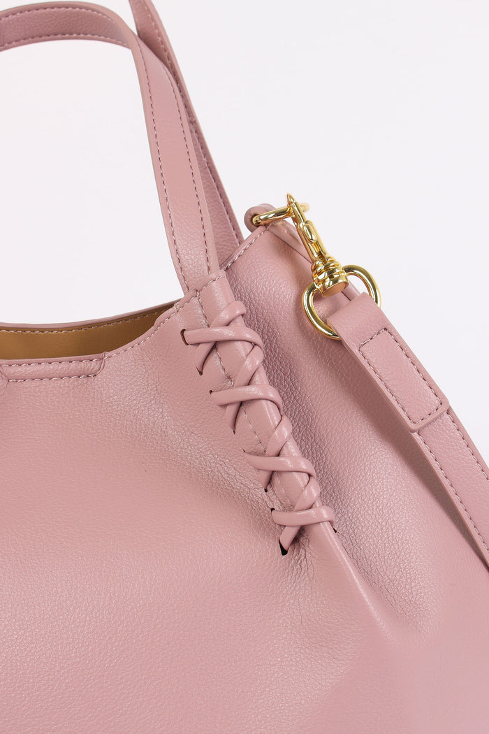 Borsa 2 Manici Intreccio Rosa-6