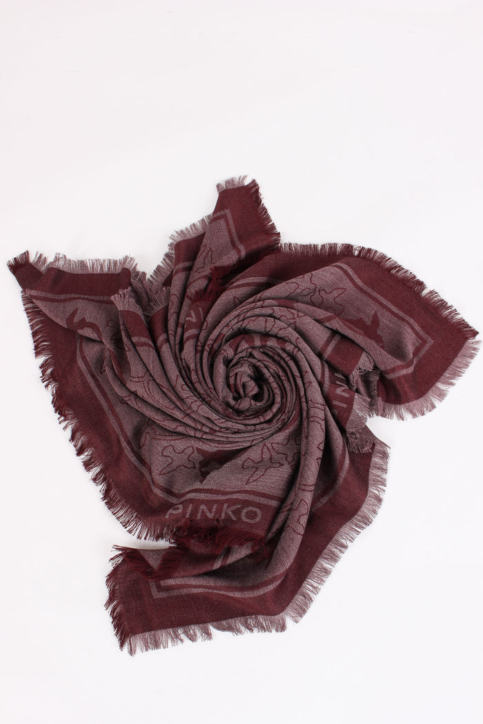 Polonia Foulard Jacquard Bordeaux-4
