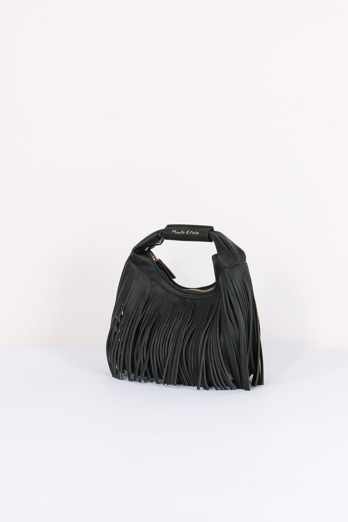 Sacca Mini Frange Nero-2