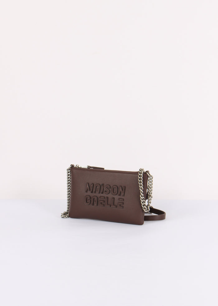Pochette Tracolla Maxi Logo Rilievo Moro-2