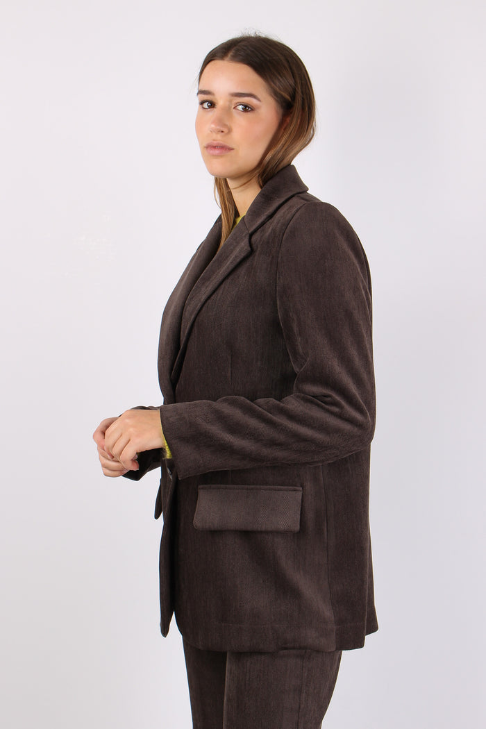 Giacca Over Velluto Resca Moro-4