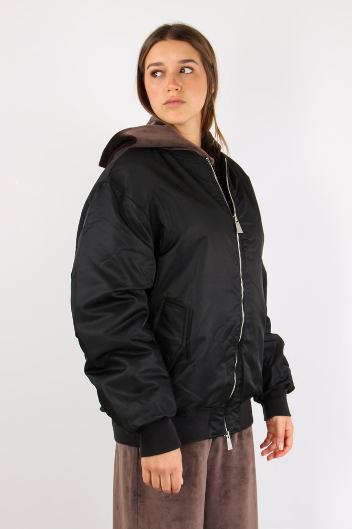 Bomber Piumino Nero-8