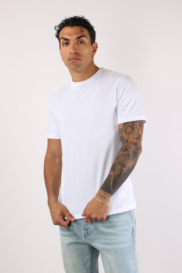 T-shirt Basica Logo Contrasto White-2