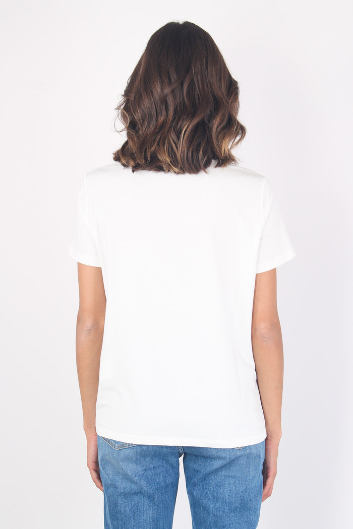 Magno T-shirt Bimateriale Ri Bianco-4