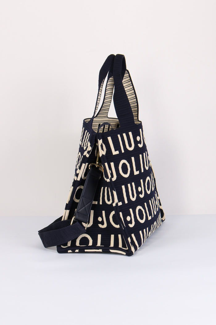 Shopping Knitted Logo Blue Sky-6