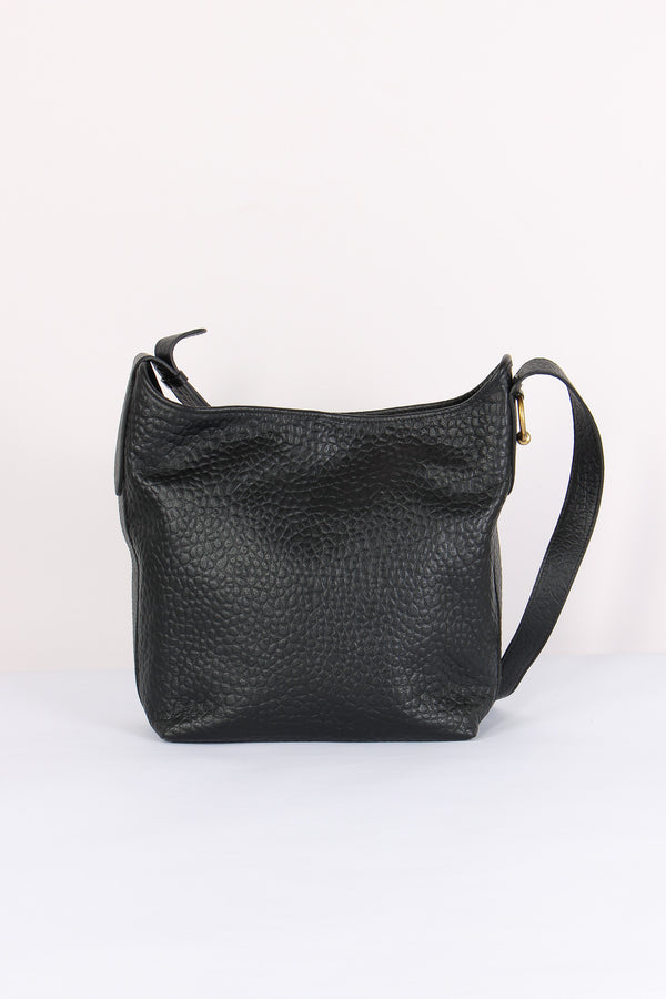 Carla Hobo Tracolla Pelle Martellata Nero