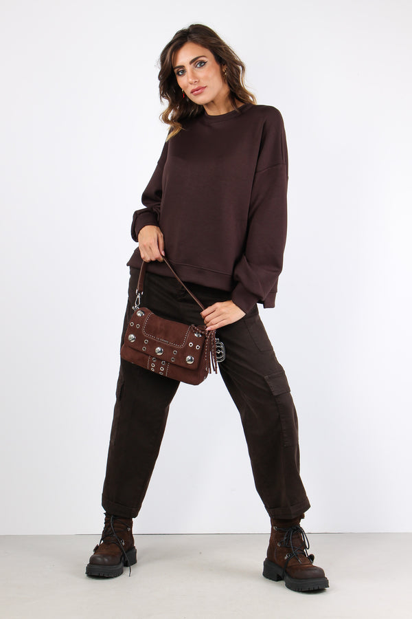 Felpa Modal Spacchi Moro