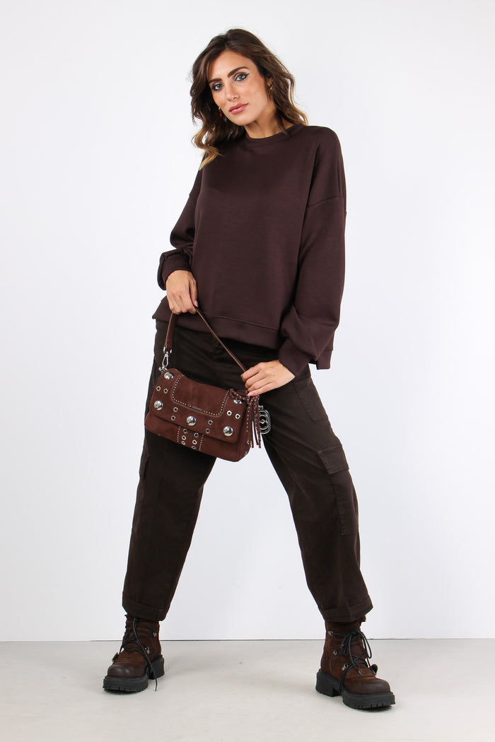 Felpa Modal Spacchi Moro