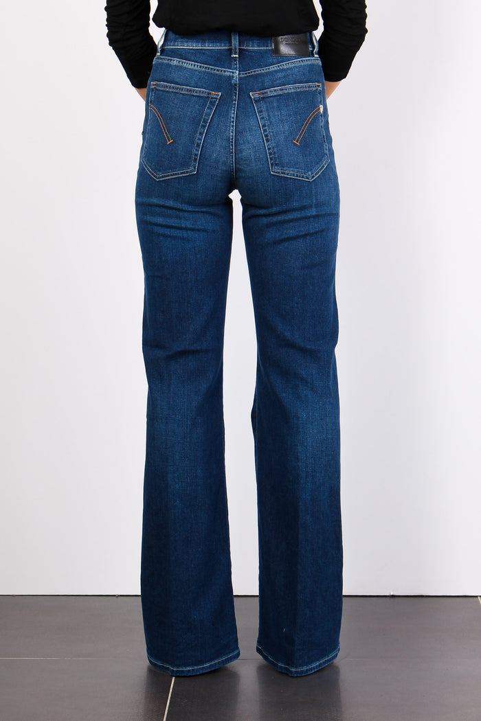 Amber Denim Palazzo Denim Medio-7