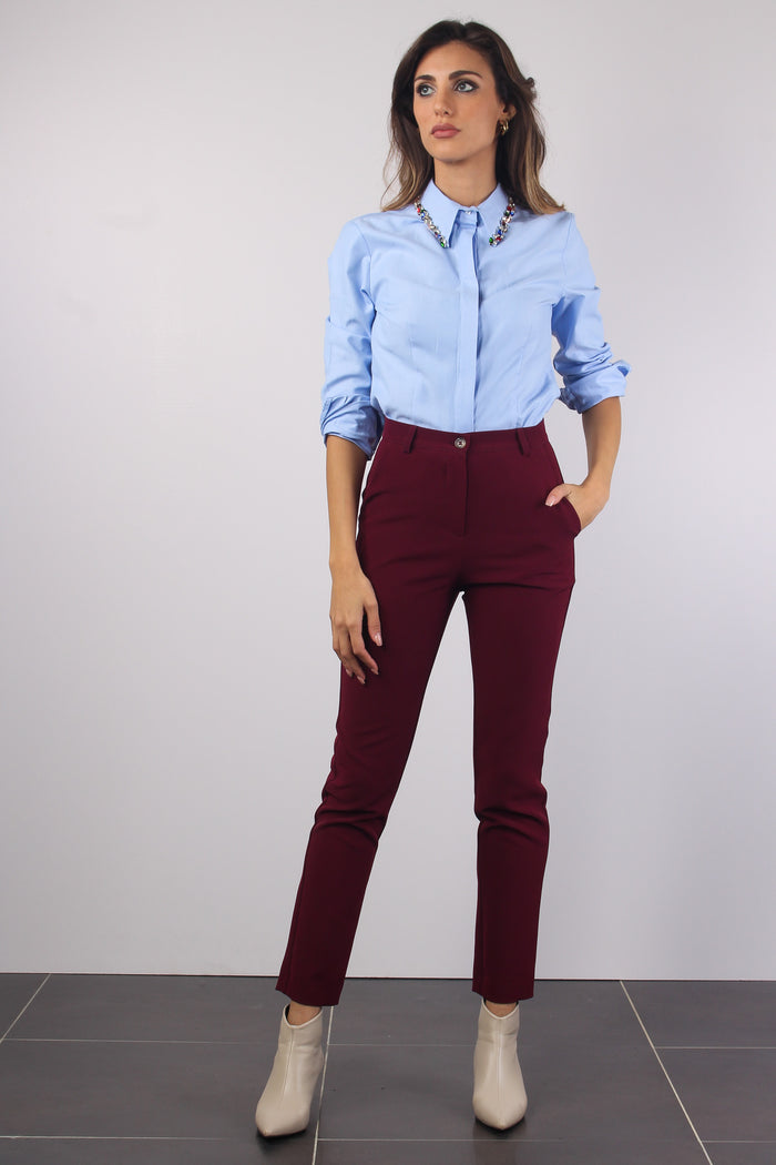 Pantalone New York Tecnico Bordeaux