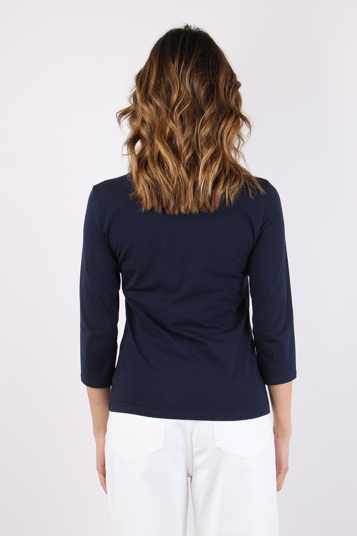 Wkdmultia T-shirt Ml Cotone Blu-4