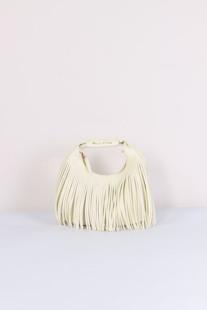 Sacca Mini Frange Off White