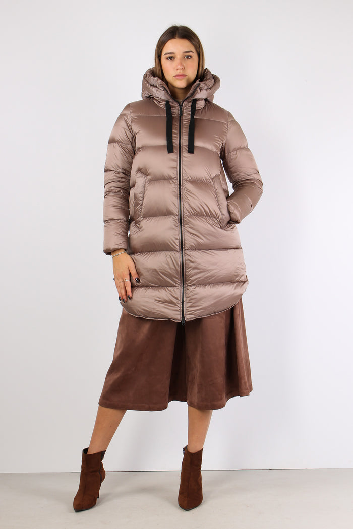 Piumino Nylo Cangiante Taupe