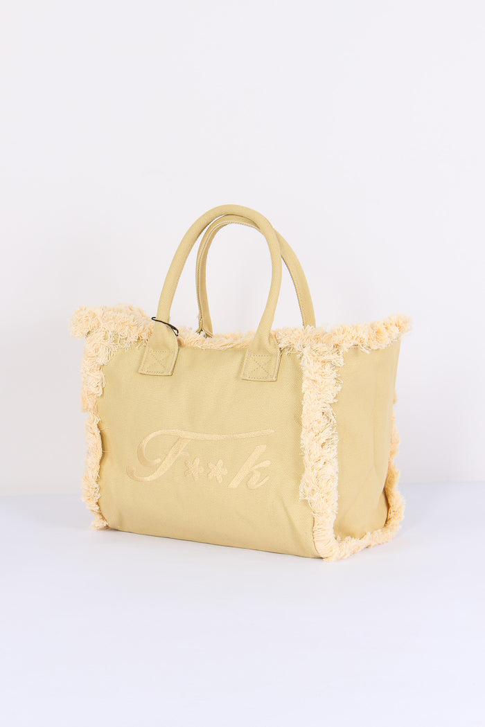 Shopping Canvas Logo Beige-2