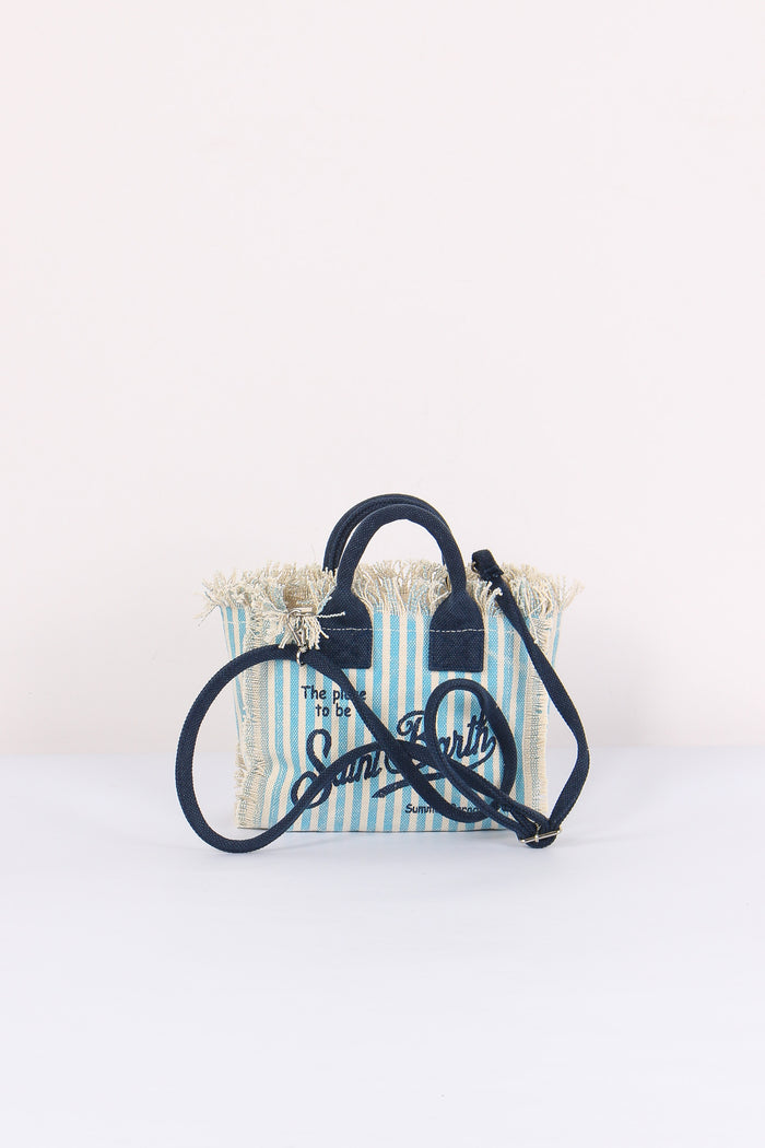 Vanity Mini Righe Azzurro/blu-3